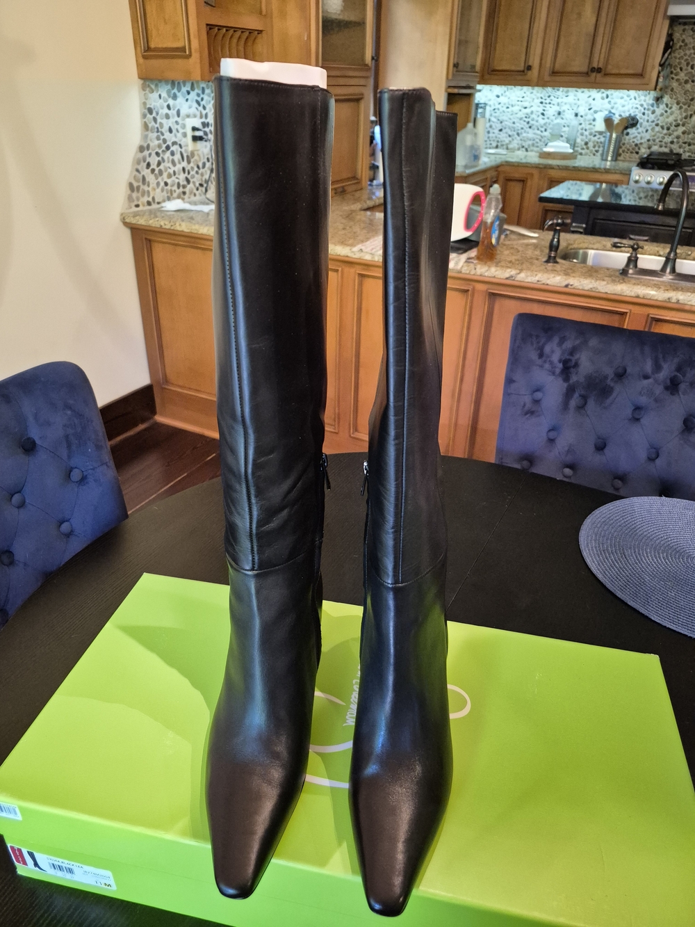 Nordstrom Black Knee-High Leather Boots